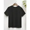 Camisa Casual de Manga Corta con Cuello Redondo para Mujer, Europea y Americana, Algodón Estampado del Sudeste Asiático, Algodón Talla Europea [Talla Europea Transfronteriza]