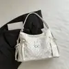 Bolso de hombro lindo de gran capacidad estilo coreano, nuevo modelo primavera 2026, dulce y único, juvenil, bolso tote simple para el día a día