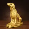 Perro de Dinero Perro de Cobre Adornos Perro de Latón del Zodiaco Hechos a Mano Soluciona la Escasez del Noroeste para Hacer Dinero y Mantener el Hogar Adornos Feng Shui