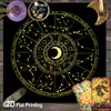 Tapete de mesa para cartas del Tarot, decoración de juegos de cartas, tapete de mesa, decorativo, antideslizante, resistente a las manchas, duradero, con costura de borde precisa