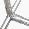 25 Conectores de Tubería de Acero Inoxidable Accesorios para Tendedero Soporte de Exhibición Sujetadores Uniones Piezas de Fijación para Estanterías Bidireccionales Tri-direccionales