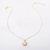 Novo colar de girassol com pérolas e diamantes para mulheres, nicho de luxo com toque de alta qualidade, joia de corrente para clavícula elegante