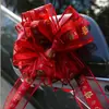 Arreglo de Boda al por Mayor Decoración de Coche de Boda Caja de Regalo Lazo Floristería de Bodas Flor de Cinta de Flor Dibujada a Mano Bola de Flor Tamaño Grande