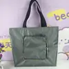 Bolsa de Compras Plegable con Cremallera Personalizada Impermeable de Tela Oxford de Cinco Pares Bolso de Mano Bolsa para Supermercado de un Solo Hombro Bolsa para Comercio Exterior de Protección Ambiental