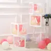 Caixa para balão BABY branca transparente spot decoração de cena de festa suprimentos LOVE caixa para balão de proposta aniversário fabricante