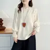 [Oferta Especial] 100kg Novo Estilo Outono/Inverno para Mulheres Plus Size: Blusa Emagrecedora com Decote V e Forro de Fleece, Punhos Franzidos 9302