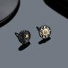 Brincos de Franja Sol, Lua e Estrelas para Homens, Acessórios Versáteis de Moda Retrô, Joias de Luxo Leve Tendência Hip-Hop Personalizadas de Alta Qualidade
