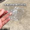 Cubo de gelo transparente amassando música garra de gato transparente descompressão clara descompressão de geleia de cera pode amassar pequena geleia de goma sal marinho
