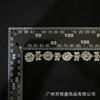 Cadena de diamantes de perla para accesorios de soldadura, cadena con código elegante, accesorios para sombreros, accesorios de bricolaje, decoración, cadena con garra de diamantes de imitación.