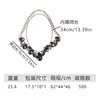 Collar de Cadena de Joyería de Cristal para Mascotas Popular Transfronterizo con Piedras Preciosas para Gatos y Perros, Lujoso Collar de Metal para Bodas con Diamantes Completos