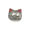 Lindo Gatito Polvo de Bebé Botón Dibujo Animado Animal Niños Suéter para Bebé Cárdigan Botón Accesorios Hechos a Mano Hebilla Decorativa