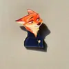 Broche Zootopia Dibujos Animados Judy Nick Perezoso Relámpago Insignia Decoración para Bolso Pin Accesorios para Ropa