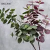 Flor Artificial Escandinava Hoja de Eucalipto Flor Decorativa Hoja Falsa Flor Falsa Sala de Estar Dormitorio Arreglo Floral Decoración del Hogar Adornos