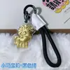 Oro Puro 999 My Little Pony Llavero de Oro Lindo Dibujo Animado Correa Cadena para Bolso Teléfono Regalo para Novia Aleación