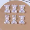 Pó Glitter Céu Estrelado Sereia Concha Imitação Urso Fofo Coelho Adesivo Acessórios para Headwear Grampo Joias DIY Atacado
