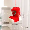 Amazon Nuevo Mini Calcetín Navideño Colgante Decoración de Árbol de Navidad Colgante de Bota Colorida Venta al por Mayor