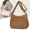 Comercio Exterior Nuevo Bolso Cruzado para Mujer de Moda Simple Gran Capacidad Ligero Bolso Tote Almacenamiento en Capas Bolso de Hombro de Moda