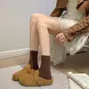 Mules cerrados de suela gruesa para aumentar la altura estilo Birkenstock para mujer, nuevo modelo otoño 2026, zapatillas tipo perezoso sin cordones con diseño de hendidura en la punta