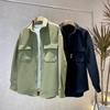 Moda Masculina Juvenil Popular de Marca Nueva Primavera y Otoño Chaqueta Abrigo Camisa de Sarja