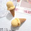 Accesorios de Resina Mini Cono Color Macarrón Broche para el Cabello Colgante para Manualidades Diadema de Resina Goma para el Cabello Funda de Teléfono Encanto para Zapatos