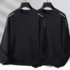Envío RápidoCamiseta de Manga Larga con Cuello Redondo, Holgada y Gruesa, para Otoño e Invierno, Tallas Grandes