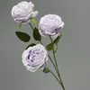 Flores artificiales de rosa multicapa transfronterizas, utilizadas para decoraciones de salones de bodas, arreglos florales para lugares de boda y venta al por mayor de flores de seda
