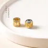 Cobre Antiguo Dorado DIY Incrustado Turquesa Espaciadores Cuadrados de Tres Vías Zakiram Accesorios Galvanizados Pulsera Collar