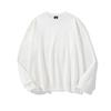 Moletom Amazon Export Temu Gola Redonda 260g para Homens e Mulheres Ombro Caído Sarja Primavera e Outono Camiseta Manga Longa Estilo Harajuku