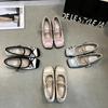 Primavera y verano 2025 nuevos zapatos de tacón Mary Jane de cabeza cuadrada con lazo de satén y tacón de herradura con hebilla