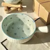 Juego de Vajilla para Uso Doméstico Primer Nevado Tazón de Cerámica Juego de Tazones de Alto Valor Juego de Vajilla para Una Persona Tazón de Arroz Plato Tazón de Postre