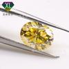 Moissanita de Forma Irregular, Venta al por Mayor de Fábrica Diamantes de Moissanita Color Amarillo Huevo, Piedras Sueltas Terminadas de 0.5-3 Quilates, Sin Código de Cintura