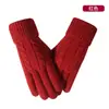 Nuevos Guantes Táctiles para Mujer, Tejido Grueso, Cálidos y Resistentes al Frío, Hilo de Felpa Sencillo, Pueden Proteger Pantallas Táctiles