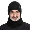Sombrero para personas de mediana edad y ancianos para hombre, invierno, cálido, protección para las orejas, sombrero para anciano, invierno para hombre, padre, abuelo, sombrero de lana tejido