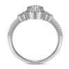 Anillo de plata esterlina s925 Tonglin anillo de dedo de circonita ins anillo de diamantes de 0.5 quilates para mujer Amazon venta al por mayor de fábrica