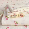 Novas Lençóis de Gaze de Camada Dupla de Verão Peça Única Lavável à Máquina Dormitório de Estudante Lençóis de Cama Domésticos Fronha Conjunto de Três Peças para Cama