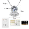 Collar Cruzado de Plata S925 Estilo Falda para Mujer, Cadena para Clavícula de Moissanita de Un Quilate de Lujo Ligero Nicho, Joyería al por Mayor Estilo Ins