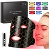 Nueva Máscara de Belleza con Microcorriente y Luz de Siete Colores, Máscara Fotónica FDA 510K, Dispositivo de Belleza con Máscara de Luz Roja Led