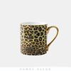 Taza de Cerámica Dorada Estilo Europeo para Café y Té, Cerámica Pintada a Mano para Pareja de Oficina, Regalo Sencillo para el Té de la Tarde
