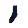 Calcetines de Doble Aguja Sin Costuras para Primavera y Otoño para Mujer, Color Sólido Básico Personalizado, Cómodos, Versátiles, Resistentes a Olores, Personalizado de la Fábrica de Calcetines Zhuji