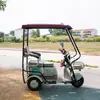 Toldo para Triciclo Elétrico Estilo Passeio Empurra-Puxa Pequeno Ônibus Capa de Chuva Transparente Capa de Para-brisa Espessa Novo Estilo Totalmente Fechada