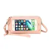 Bolsa para Teléfono Móvil para Mujer 2024 Nuevo Estilo Pantalla Táctil Simple Estudiante Uso Bolsillo con Cremallera Estilo Coreano Mini Bolso Cruzado Billetera