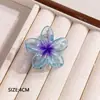 Mini tamanho pequeno 4cm Flor de Ovo Grampo de Cabelo Explosões da Amazon Estilo Férias na Praia Prendedor de Cabelo Cor Gradiente Dopamina