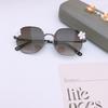 Moda nuevas gafas de sol para niños DIY flores lindas gafas de sol para niños y niñas gafas para niños rojos de Internet al por mayor