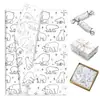 Wx096 Línea Oso Polar Papel Nieve 17g Caramelo de Regalo Papel de Envoltura a Prueba de Humedad Oso Polar de Dibujos Animados Papel Decorativo