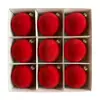 Especial para Transfronteiriço 6CM/8CM Bolas de Natal Aveludadas Exquisitas Embaladas em Caixa 9 Peças Enfeites Pingente de Árvore de Natal Bola Pendurada Decoração