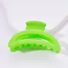 Pasador de Colores Transfronterizo Rectangular Mate con Pinza de Laca Fresco y Versátil Pinza para Flequillo Accesorios para el Cabello para Niños Cabello Semirecogido