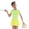Traje de baño para niñas, nuevo traje de baño profesional de una pieza con protección solar para niños de talla mediana y grande, traje de baño tipo bóxer para estudiantes de aguas termales.