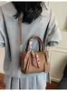 Bolsos de Mujer de Moda Transfronterizos Este Año, Nuevos Bolsos Cruzados de Moda Primavera-Verano 2026, Bolsos Cubo de Mano con Textura de Alta Calidad