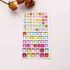 Adesivos de Diamante Coloridos Transfronteiriços Adesivos Acrílicos Adesivos de Recompensa Criativos Feitos à Mão para Crianças e Meninas Adesivos