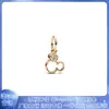 Panjiadora s925 Cobre Branco Banhado a Prata Desenho Animado Infantil Fofo Nicho Versátil Moda Pingente Acessórios de Joias Pingente